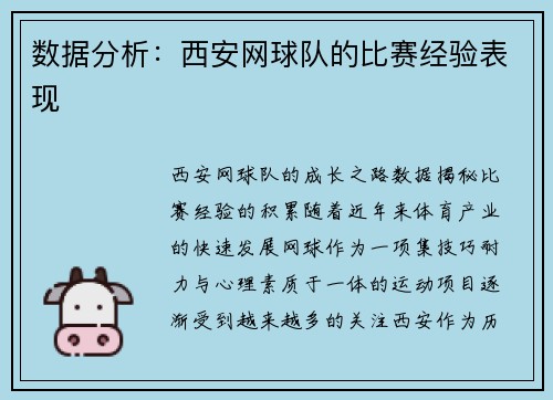 数据分析：西安网球队的比赛经验表现